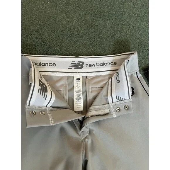 New Balance Grey Adversary 2 Blue Piped Baseball Pants Mens Medium NWT BMP216